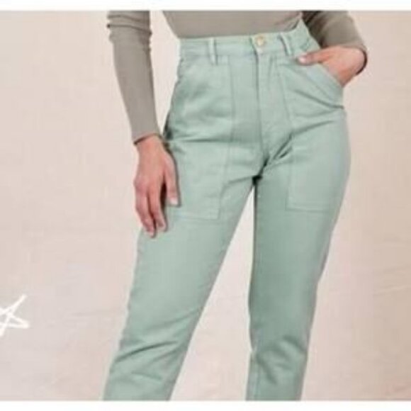 Big Bud Press Pencil Pants Sage Green DISCONTINUED COLOR - Picture 2 of 3